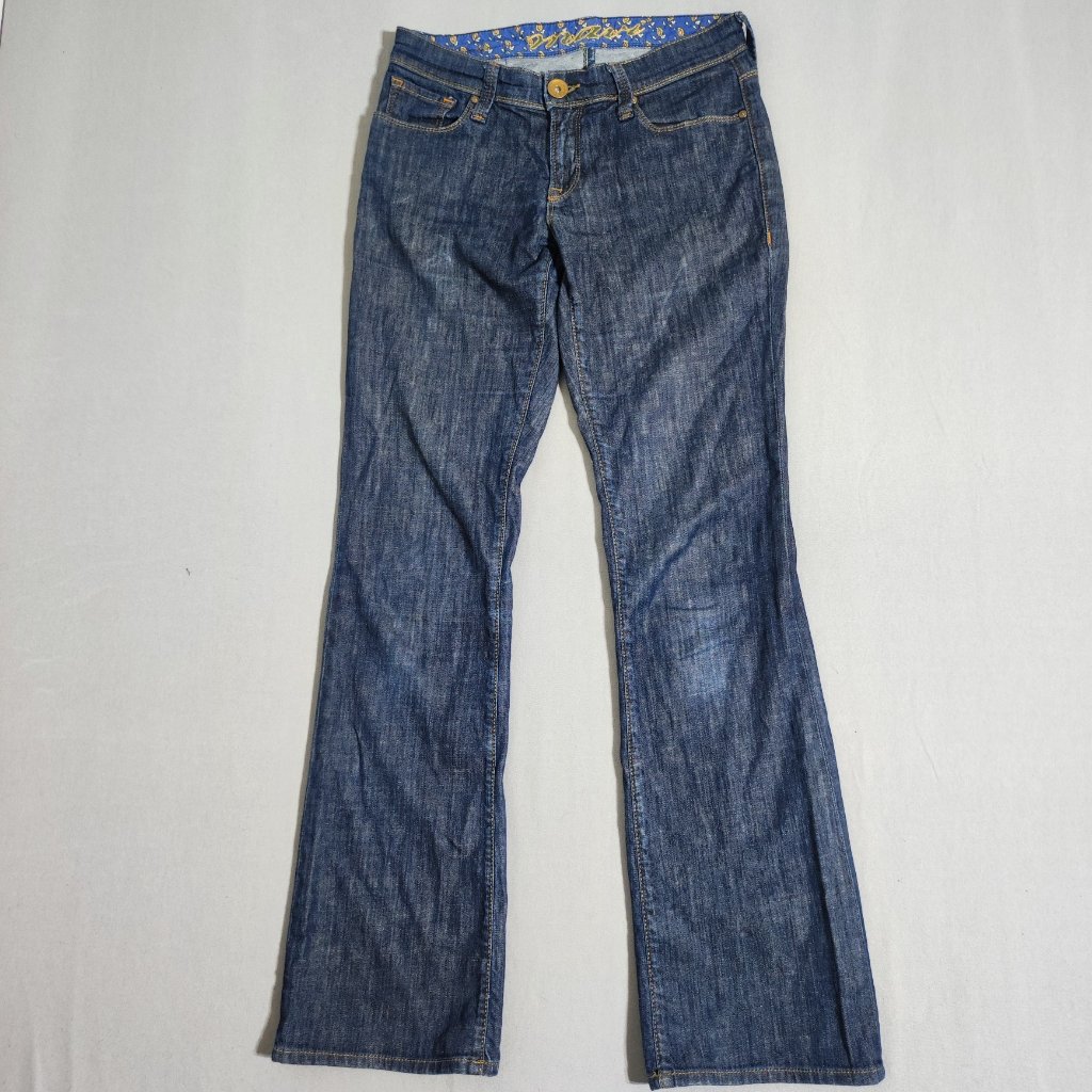 Mavi Molly Mid-Rise Bootcut Jeans Women's Size 28/34 Indigo Blue Mid-Weight